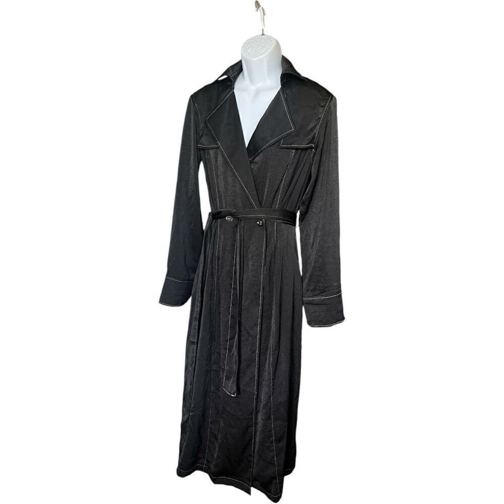 Brand New Beige Botany Beautiful Trench Coat Style Jacket Dress - Sz S